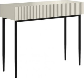 Toaletka Nicole 100 cm z szufladami - kaszmir / czarne nóżki