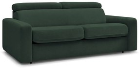 Ciemnozielona rozkładana sofa 215 cm Monaco – Bobochic Paris
