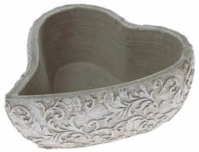 Betonowa doniczka serce Orient, 16 x 6 x 18 cm