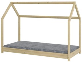 Łóżko dla dziecka domek Liver 80x180 - sosna