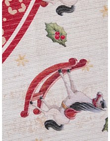 Czerwony okrągły dywan ze świątecznym motywem ø 160 cm Toy's Delight Rocking Horse – Villeroy&amp;Boch