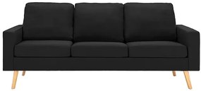 3-osobowa czarna sofa - Muria 3Q