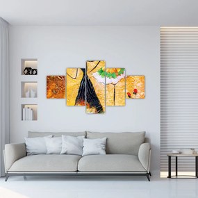 Obraz - Tańczące baletnice, obraz olejny (125x70 cm)