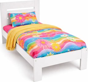 Pojedyncze łóżko w kolorze białym 90x200 M9-R98