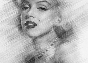 Obraz na szkle - Portret Marilyn Monroe (70x50 cm)