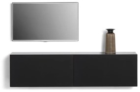 Czarna komoda pod TV Edge by Hammel