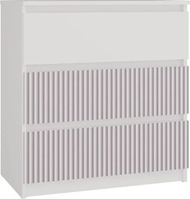 Dziecięca komoda biały + różowy L2-G27
