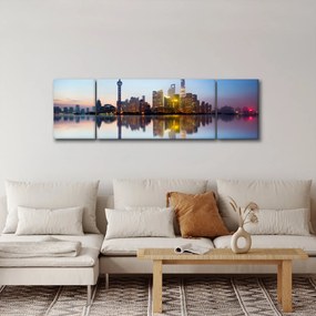 Obraz porannego nieba nad Szanghajem (170x50 cm)