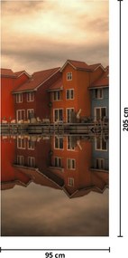 Fototapeta na drzwi - Kolorowe domy (95x205cm)