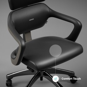 Fotel gabinetowy Diablo V-Modular, Carbon Black