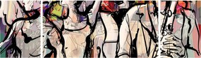 Obraz - Jazzowa noc (170x50 cm)