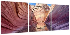 Obraz - Arizona Waves (z zegarem) (90x30 cm)