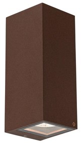 Industrialna lampa ścienna rdzawo-brązowa 2-światłowa AR70 IP54 - Baleno