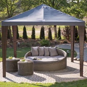 Pawilon ogrodowy Barcelona 3 x 3 m antracyt PATIO