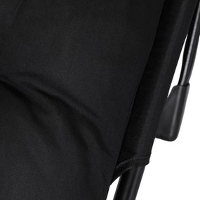 Leżak Ogrodowy VENUS 190x73 cm Czarny