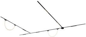 System oświetlenia szynowego z 6 lampami sufitowymi i 2 lampami wiszącymi, czarny, 1-fazowy - Magnetic Marra Tautau Nowoczesny Oswietlenie wewnetrzne
