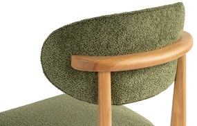 Zestaw krzeseł do jadalni Lionte Green and LightOak, 2 szt.