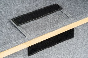 Pojemnik do przechowywania G21 30 x 30 x 15 cm,bambusowy z pokrywką, szary