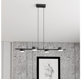 Żyrandol na lince SORA 4xGX53/12W/230V czarny