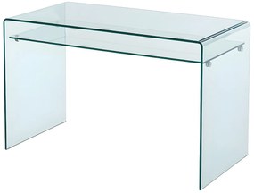 Biurko STILEOS – 1 wnęka – szkło hartowane