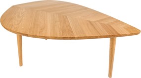 Dębowy stolik kawowy P2 liść duży 110 cm