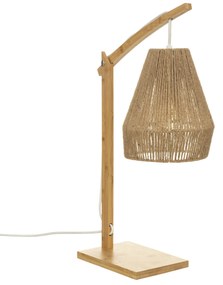 Lampa bambusowa stołowa PALM, 55 cm