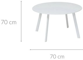 Stolik ogrodowy metalowy SAONA, Ø 70 cm