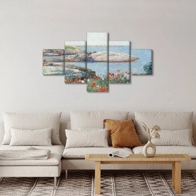 Obraz - Childe Hassam, Poppies,  Isles of Shoals, reprodukcje (125x70 cm)