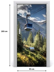 Naklejka fototapeta na drzwi Kolejka górska