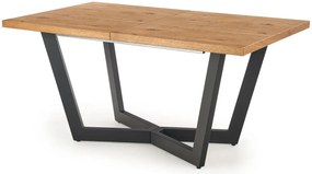 Dębowy stół industrialny do salonu H6-Z03