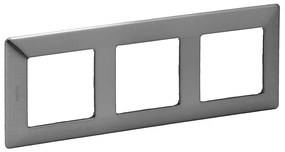 Legrand 754153 - Ramka dla przełączników VALENA LIFE 3P stal nierdzewna