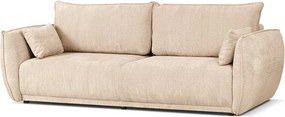 Nowoczesna sofa Loren z funkcją spania 238x102x91 cm – kremowa Raven 24