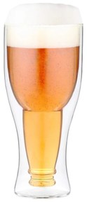 Szklanka do piwa z podwójną ścianką Vialli Design, 350 ml