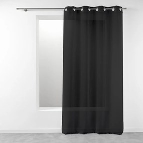Czarna firanka 140x280 cm Telma – douceur d'intérieur