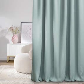 Zasłona zaciemniająca na taśmie marszczącej blackout strukturalny miętowy 140 x 280 cm 1 szt.