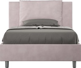 Łóżko bez stelaża tapicerowane 120x200 microfibra kolor lawendy Antea