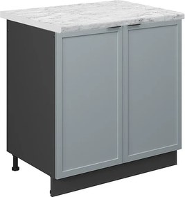 Szafka pod zlew jasnoniebiesko-szary 80x60x82 fame-line