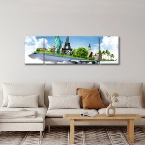 Obraz - Podróż dookoła świata (170x50 cm)