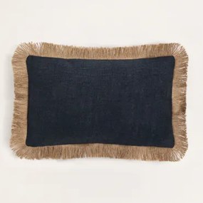 Poduszka Prostokątna 30x50 Cm Z Bawełny Paraiba Czarna - Sklum