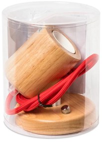 Lampa wisząca z czarnym kablem SULION Wood