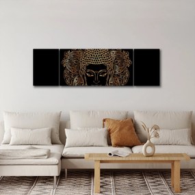 Obraz złotego Buddy (170x50 cm)