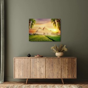 Obraz na szkle - Piramidy (70x50 cm)
