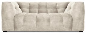 Beżowa aksamitna sofa Windsor &amp; Co Sofas Vesta, 208 cm