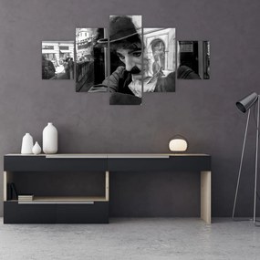 Obraz - Charles Chaplin w Pradze (125x70 cm)