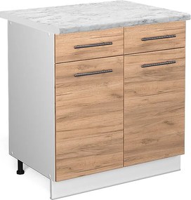 Szafka dolna do kuchni złoty dąb energetyczny 80x60x82 fame-line