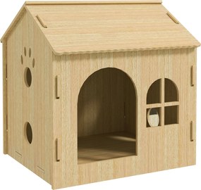 PawHut Domek / Domek dla kota do użytku wewnątrz, uroczy design, 50 x 41 x 51 cm