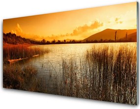Panel nad blat kuchenny Ognisty Zachód nad Jeziorem