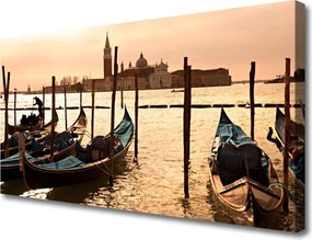 Obraz na płótnie Łódź Rybacka na Morzu