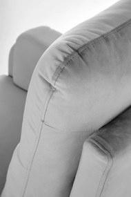 Fotel wypoczynkowy z funkcją elektrycznego rozkładania CROCUS popielaty