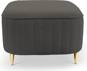 Pufa LAREN w kolorze szarym w tkaninie CASTEL 93